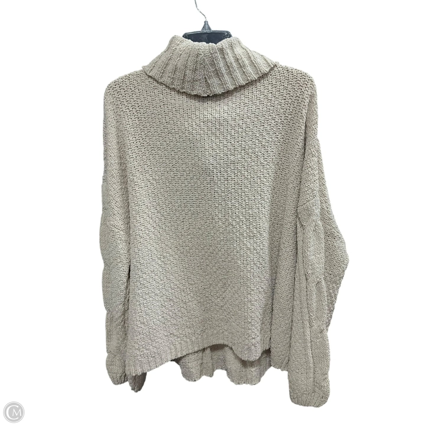 Sweater By Seven 7 In Tan, Size: Xxl