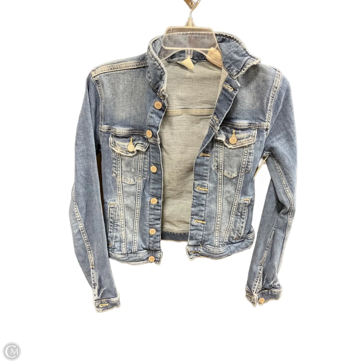 Jacket Denim By Clothes Mentor In Blue Denim, Size: Xs