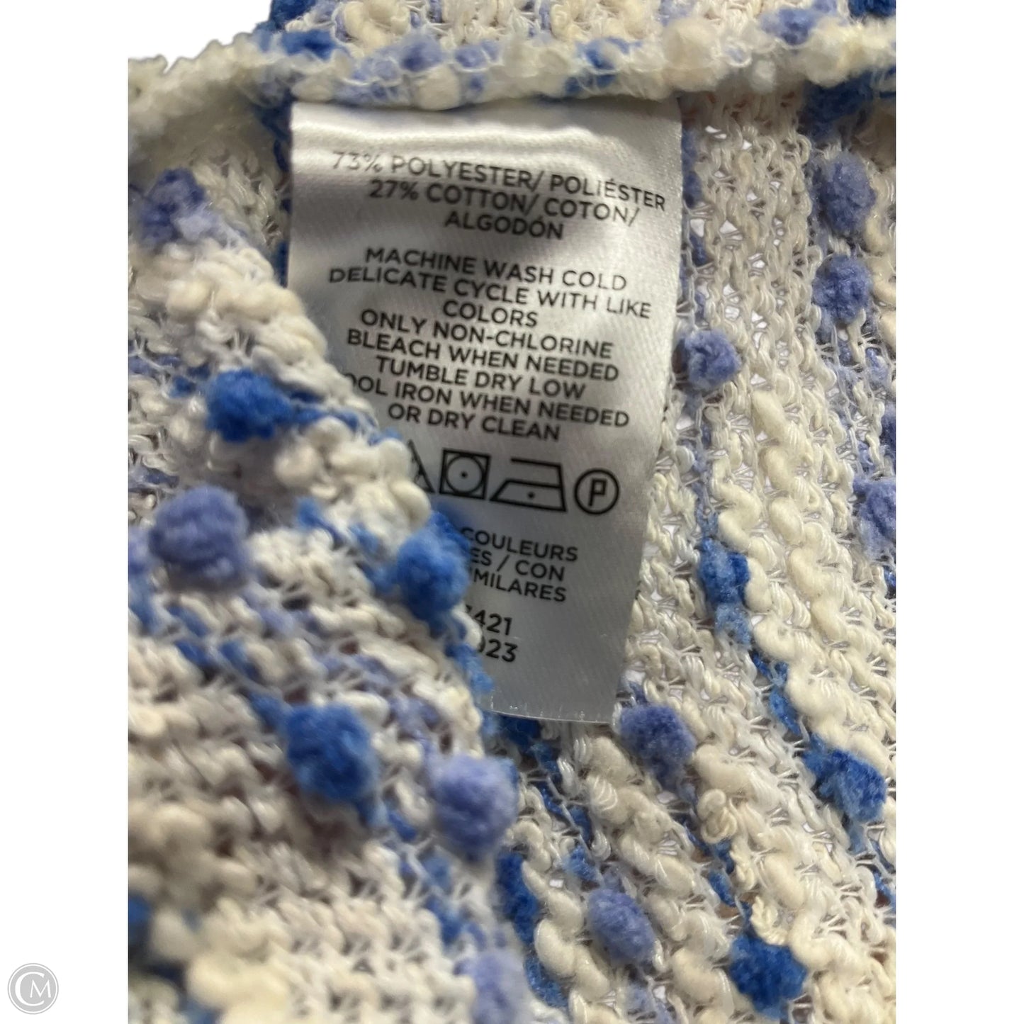 Top Long Sleeve By Loft In Blue, Size: M