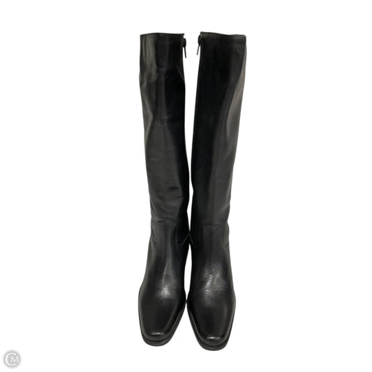 Boots Knee Heels By Clothes Mentor In Black, Size: 7.5
