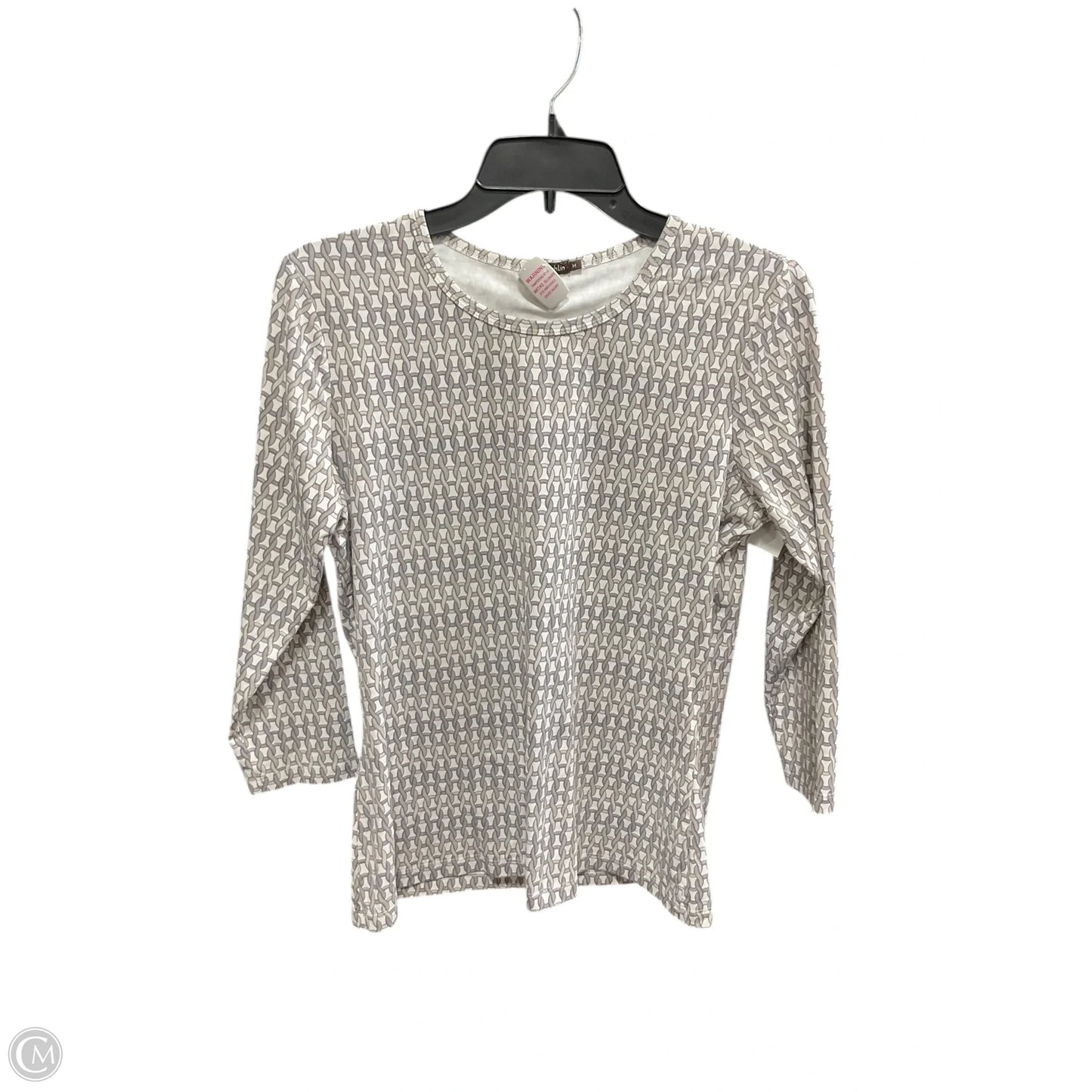 Top Long Sleeve By J Mclaughlin In Grey, Size: M