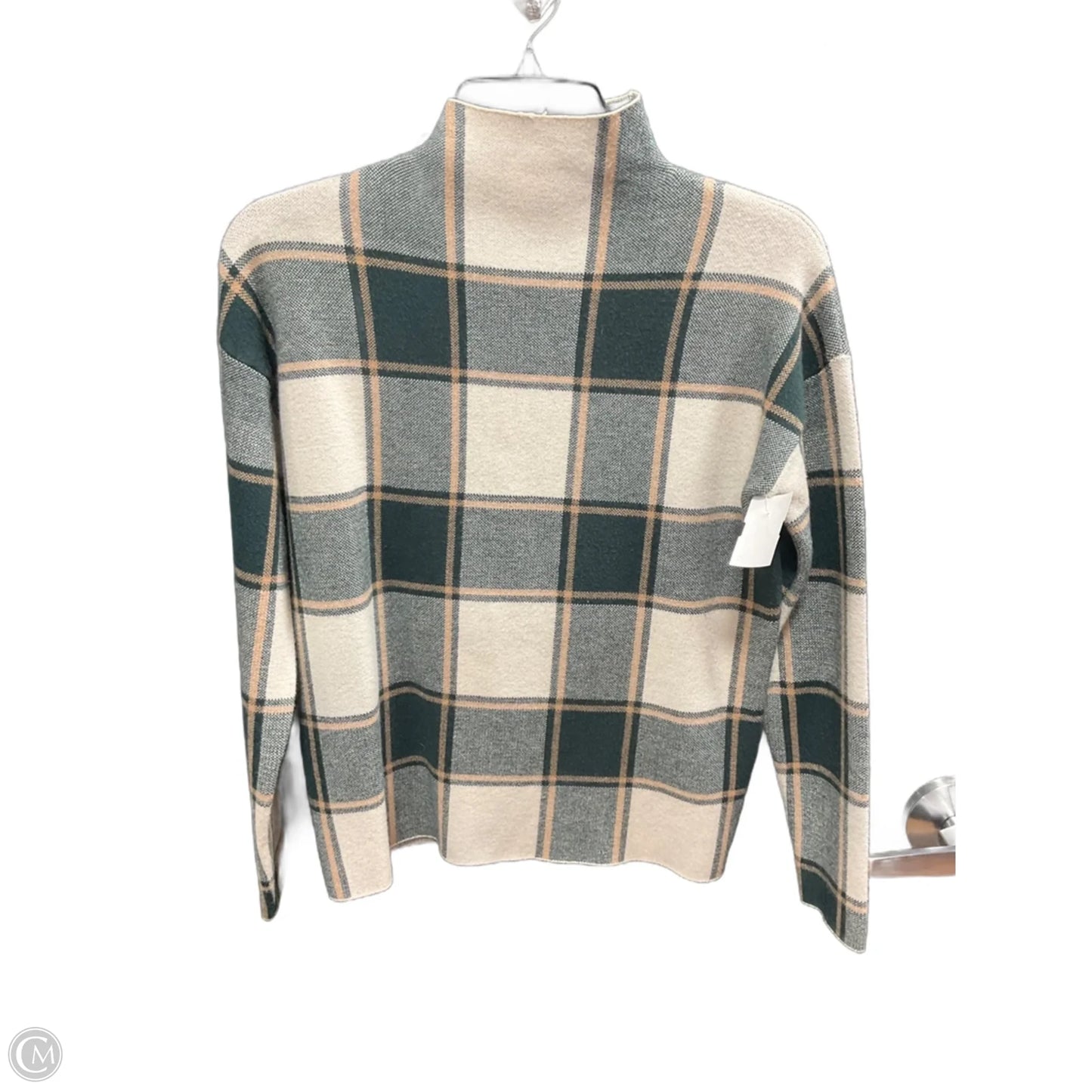 Sweater By Tahari In Plaid Pattern, Size: S