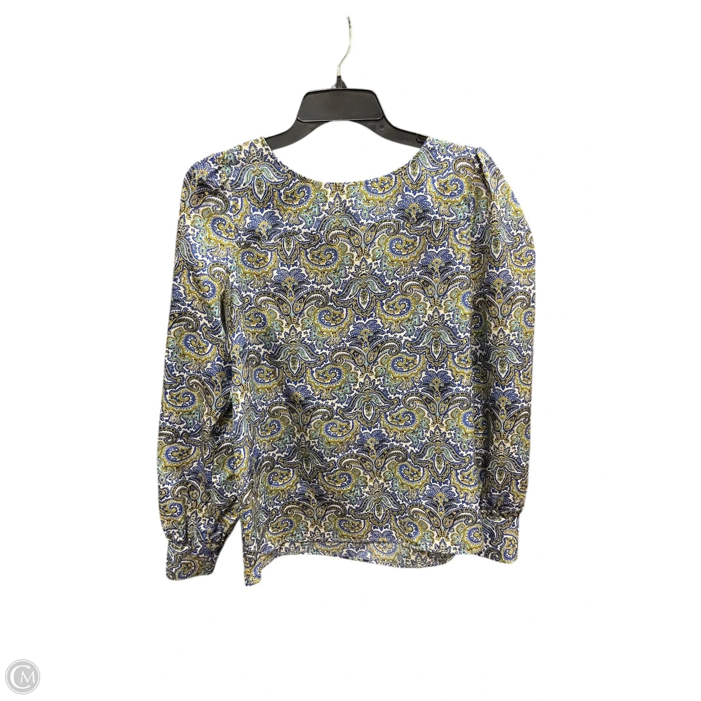 Top Long Sleeve By J. Crew In Paisley Print, Size: M