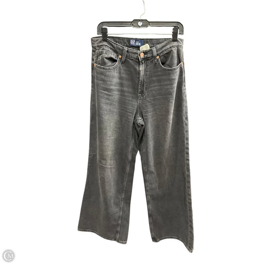 Jeans Wide Leg By Gap In Black, Size: 8