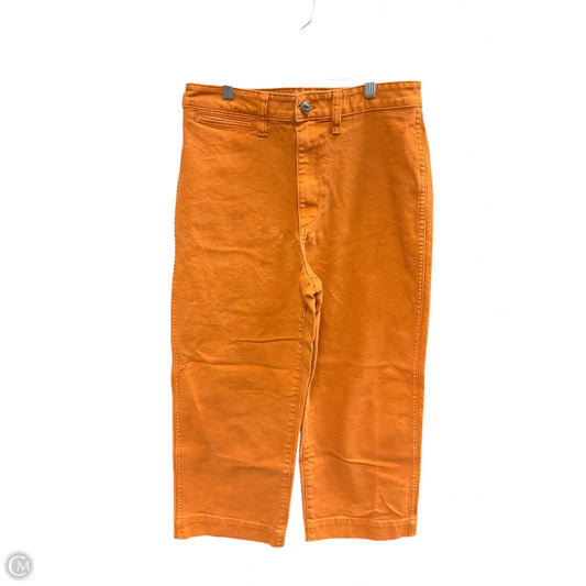 Jeans Wide Leg By Madewell In Orange, Size: 6
