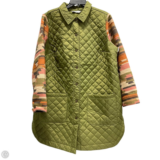 Jacket Puffer & Quilted By Clothes Mentor In Green, Size: 1x