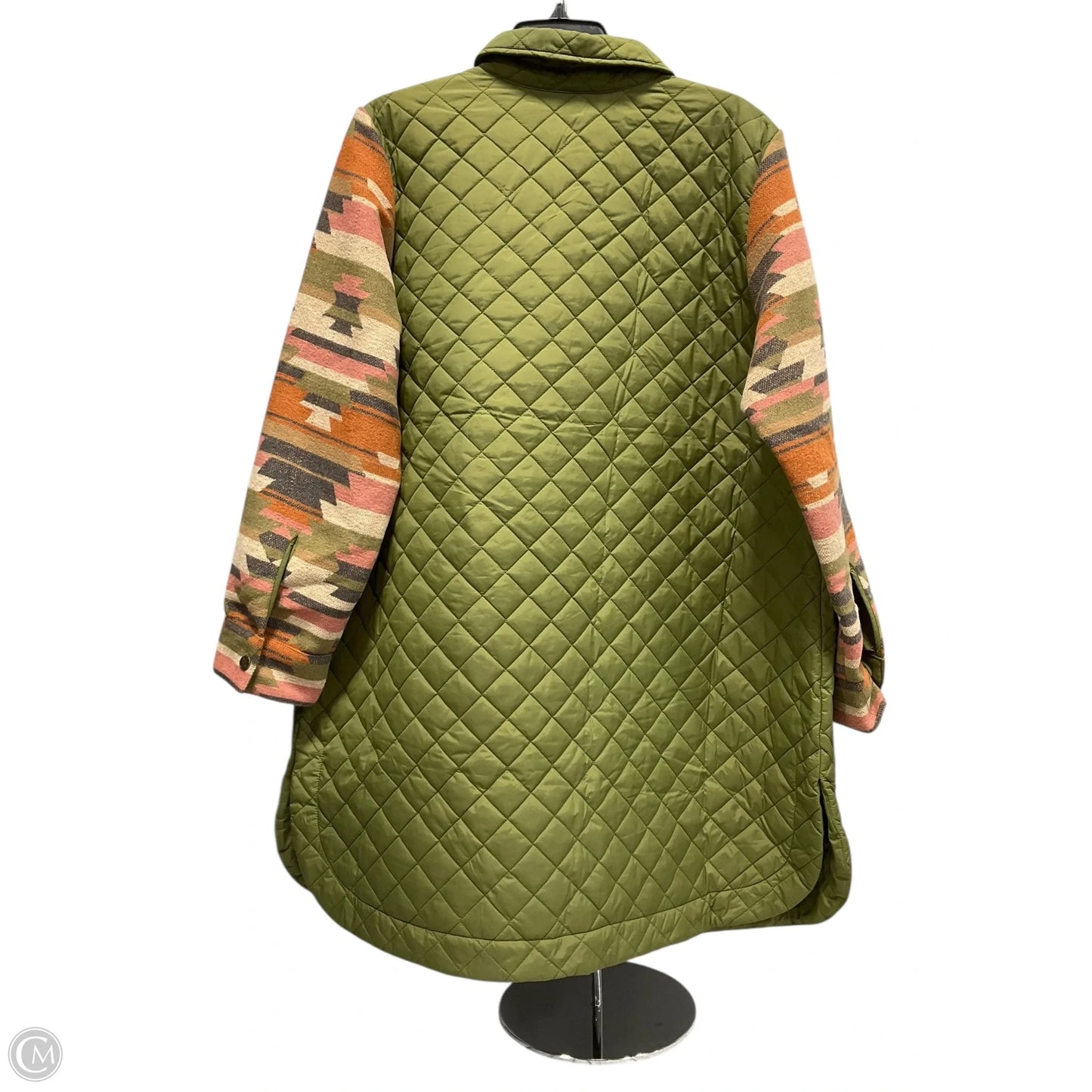 Jacket Puffer & Quilted By Clothes Mentor In Green, Size: 1x