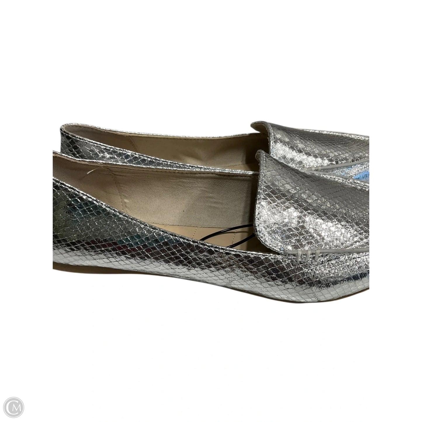 Shoes Flats By Tahari In Silver, Size: 9