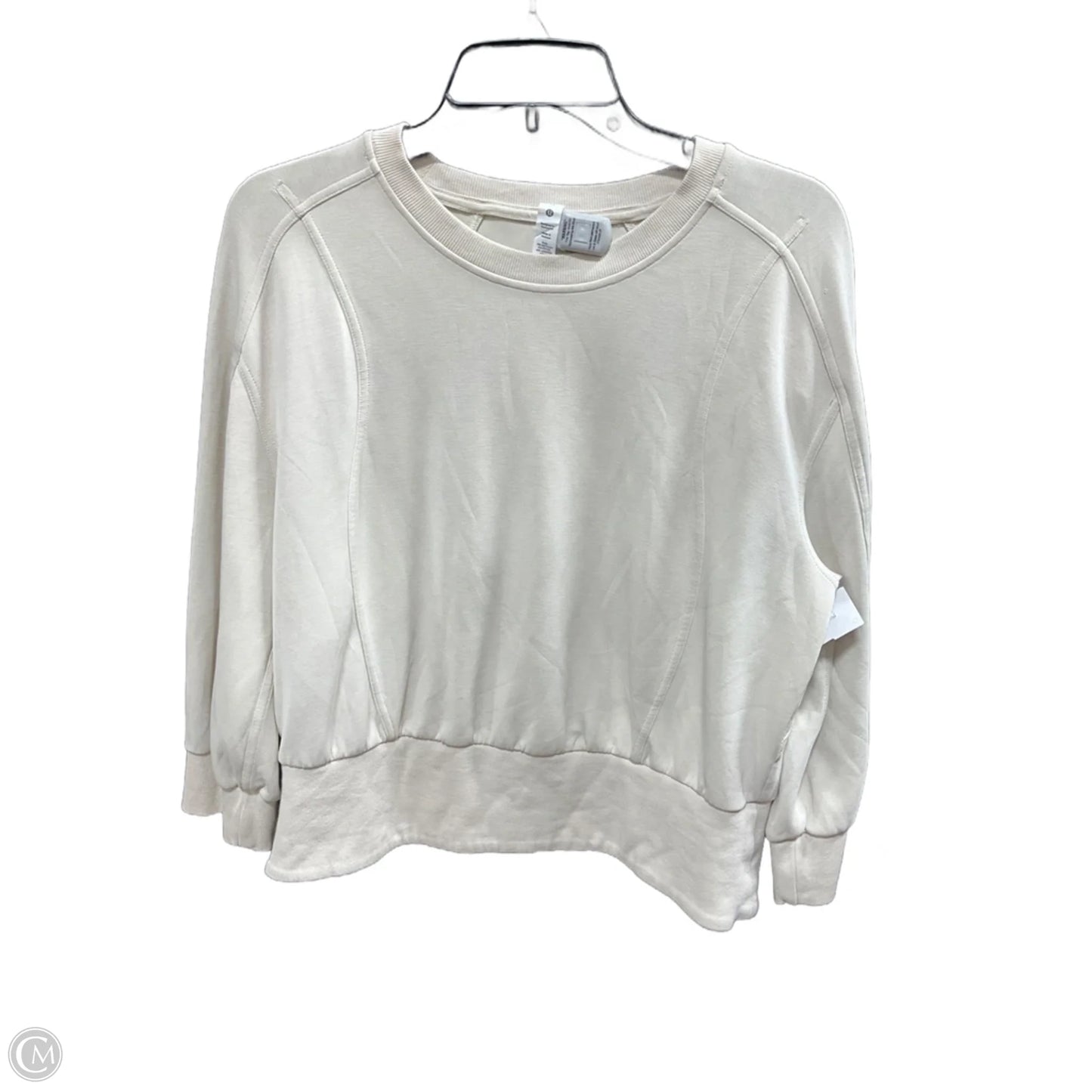 Sweatshirt Crewneck By Lululemon In Tan, Size: L