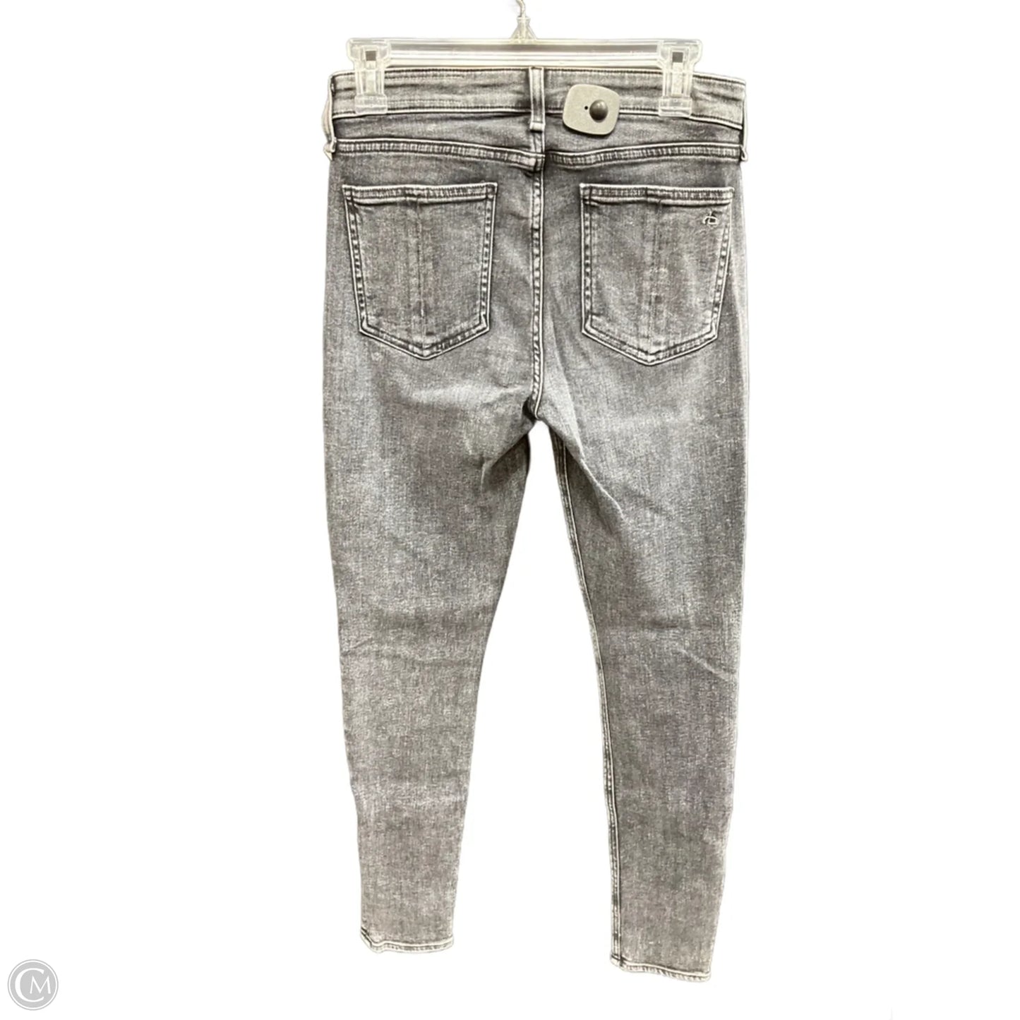 Jeans Skinny By Rag And Bone In Black Denim, Size: 6