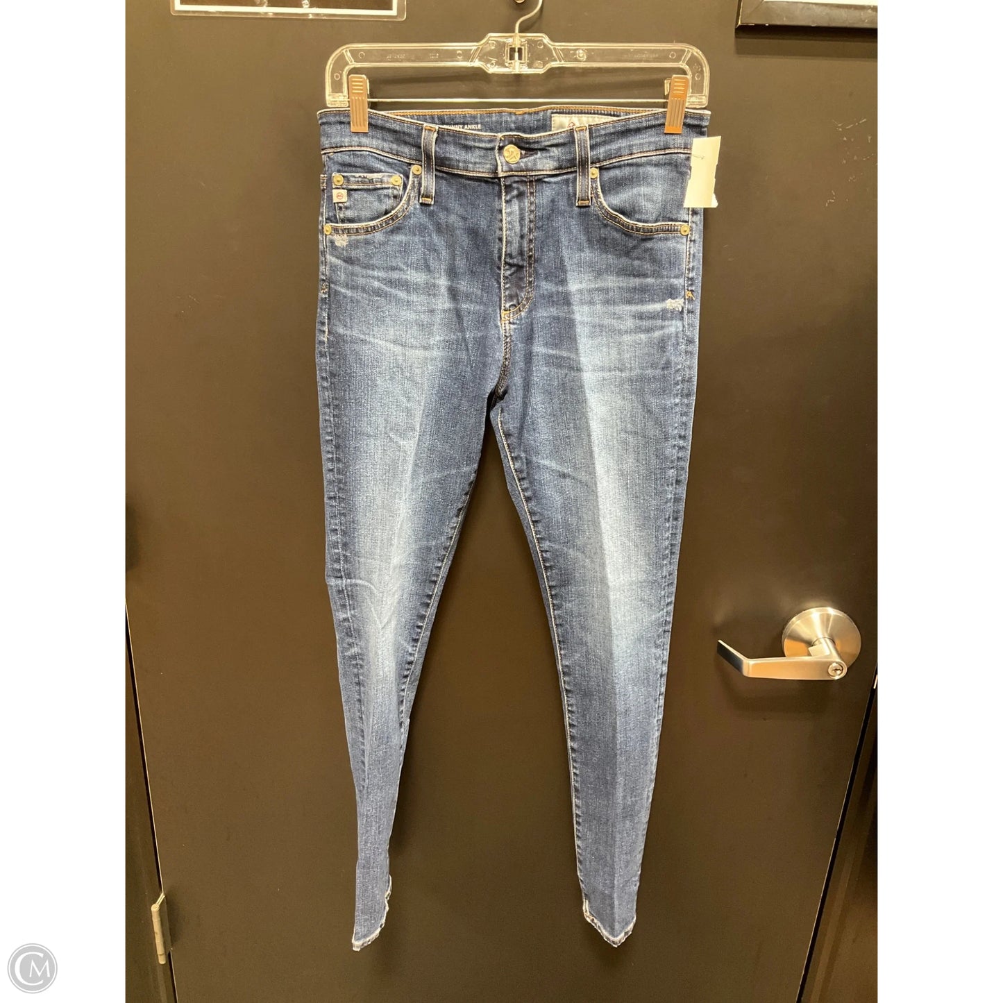 Jeans Skinny By Ag Jeans In Blue Denim, Size: 6