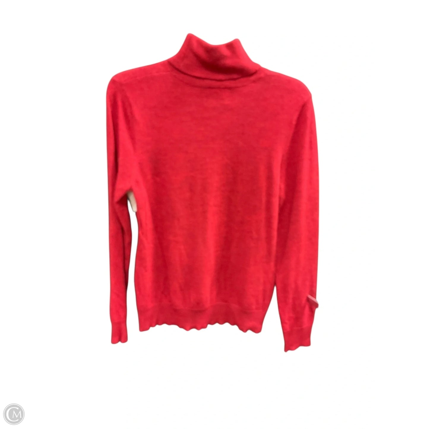 Top Long Sleeve By Halston Heritage In Red, Size: L