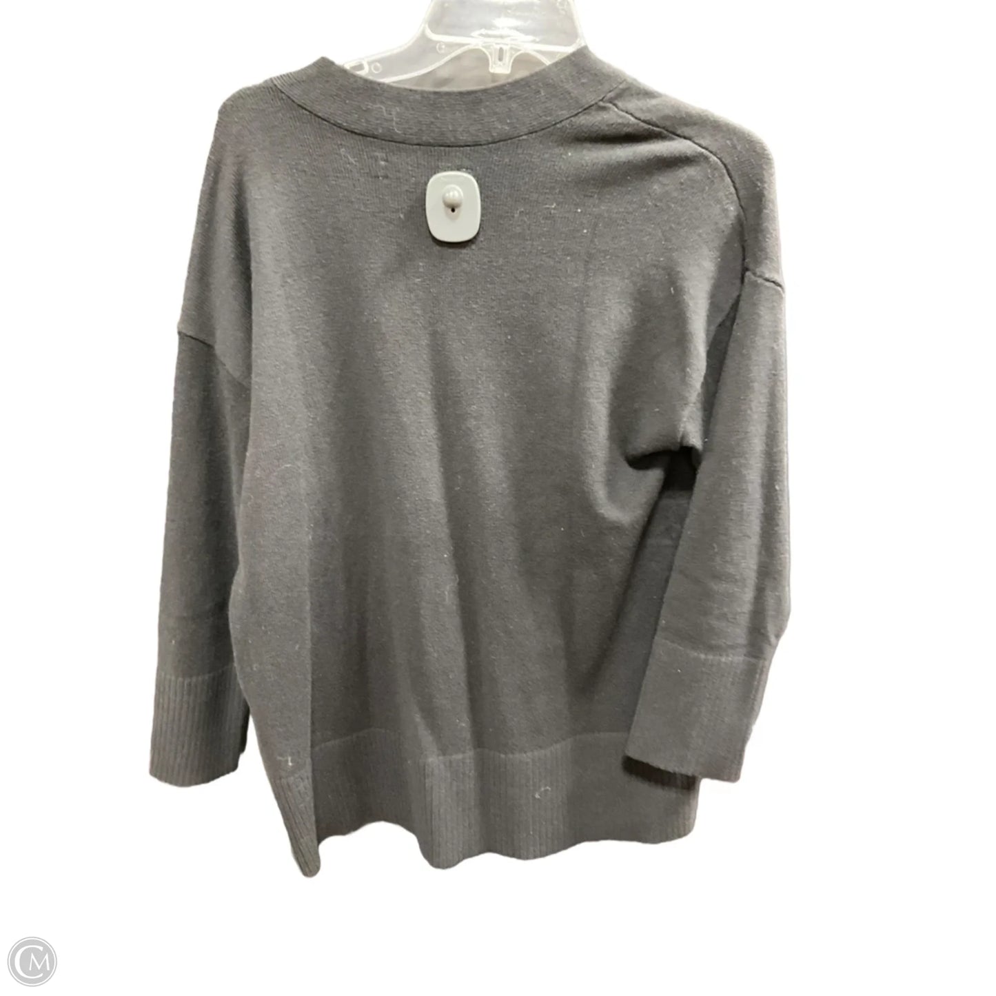 Sweater Cardigan By Loft In Black, Size: M