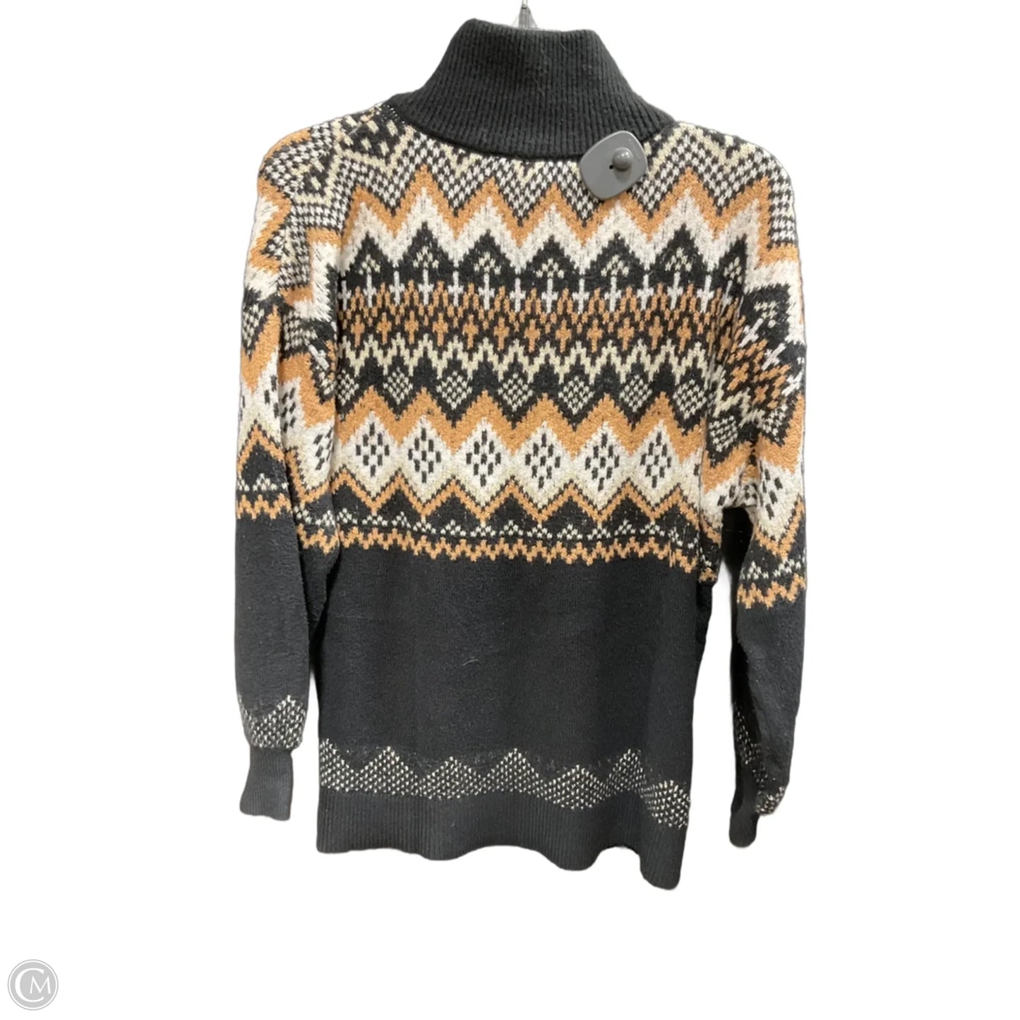 Sweater By Loft In Black & Brown, Size: M