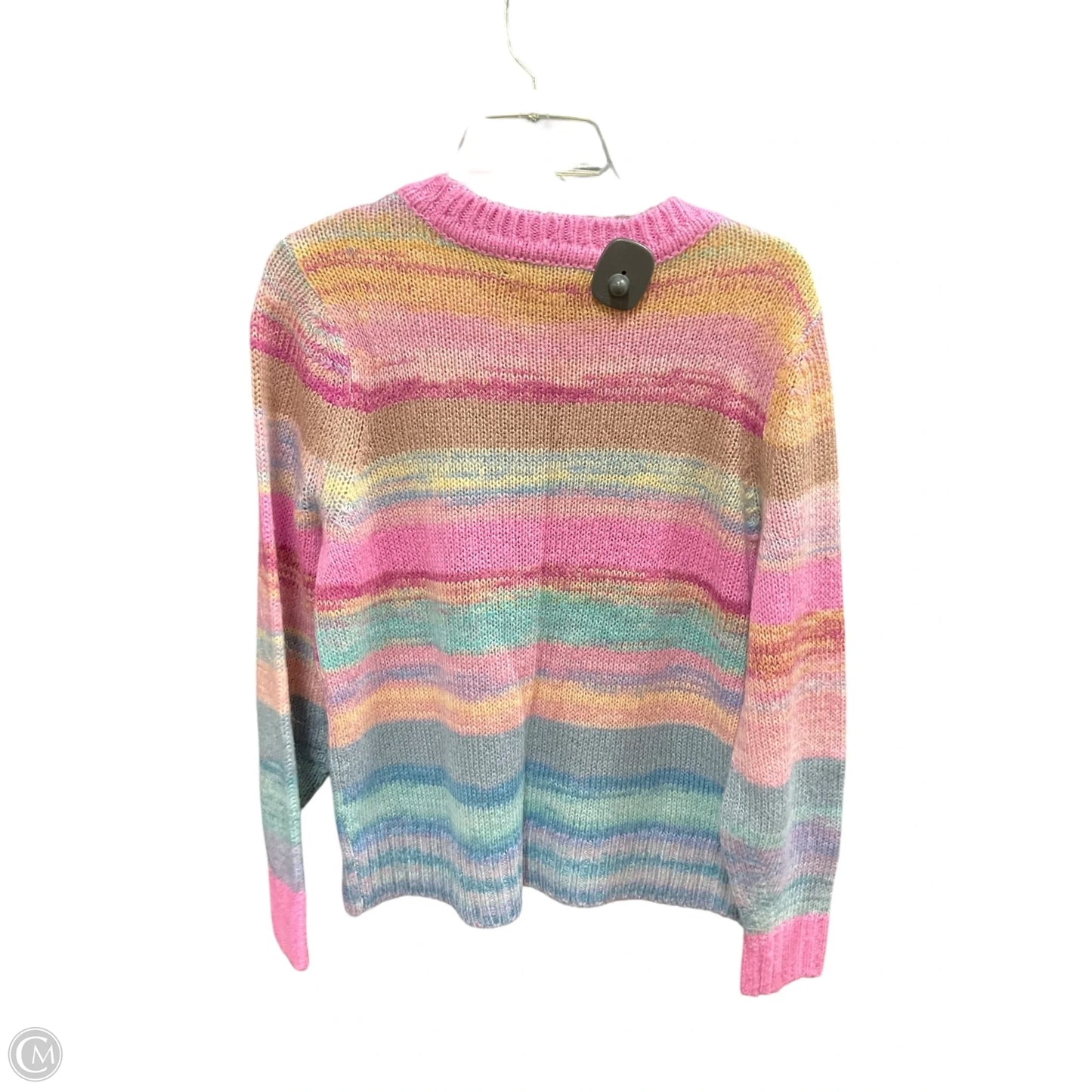 Sweater By Loft In Pink & Purple, Size: L