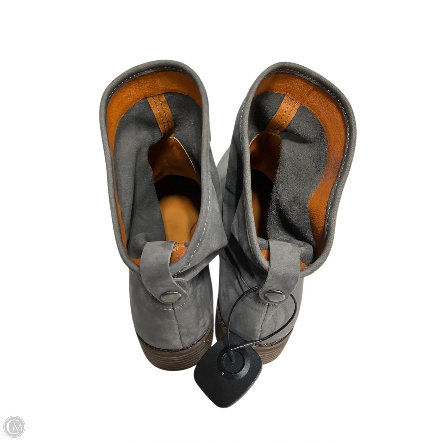 Boots Ankle Heels By Lucky Brand In Grey, Size: 10