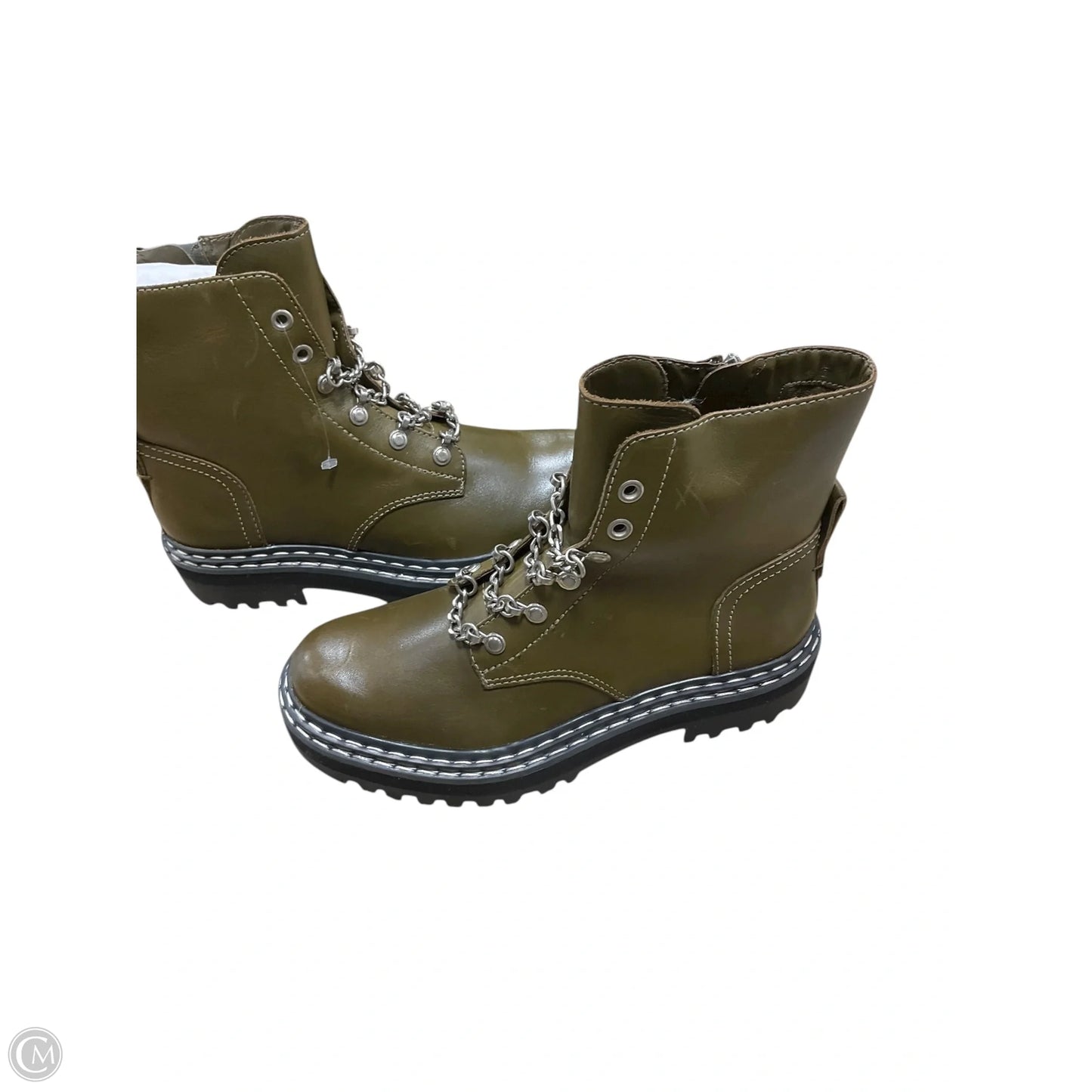 Boots Combat By Vince Camuto In Green, Size: 6.5