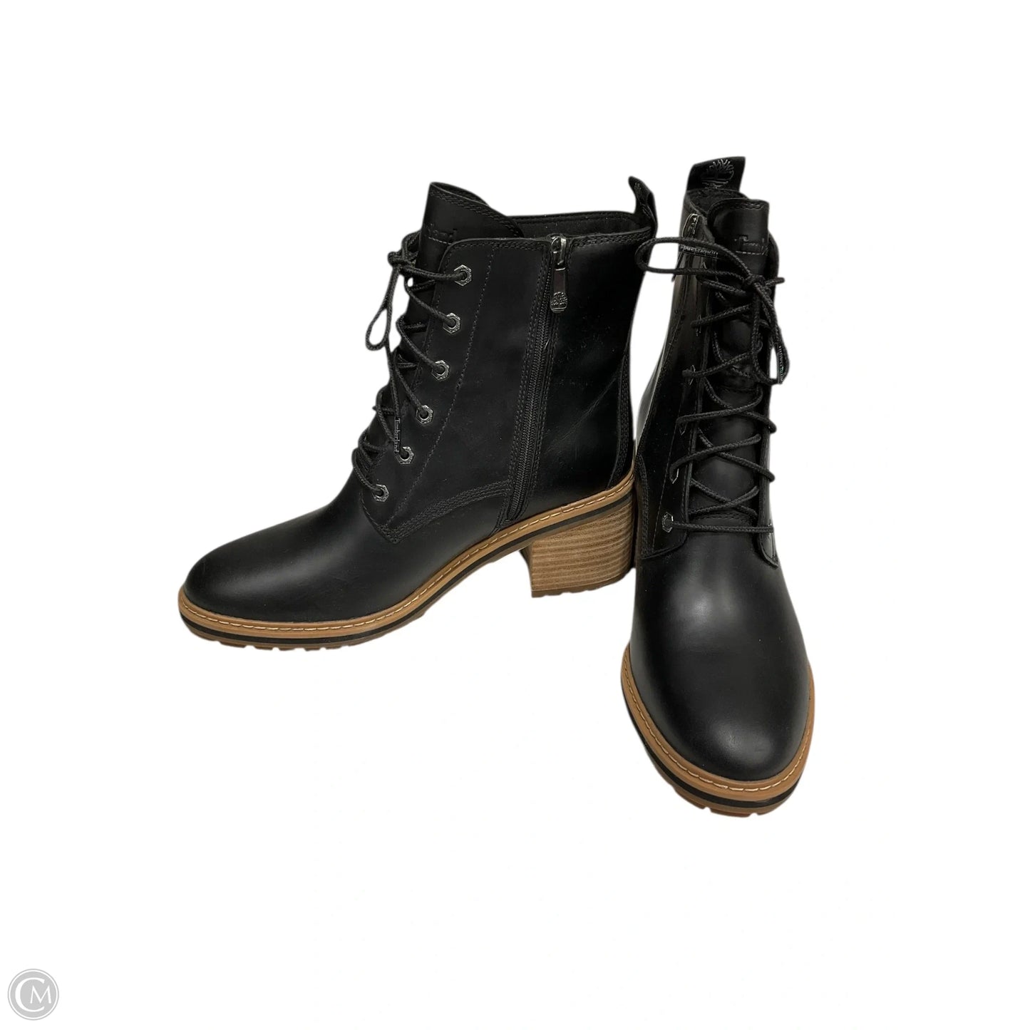 Boots Ankle Heels By Timberland In Black, Size: 9