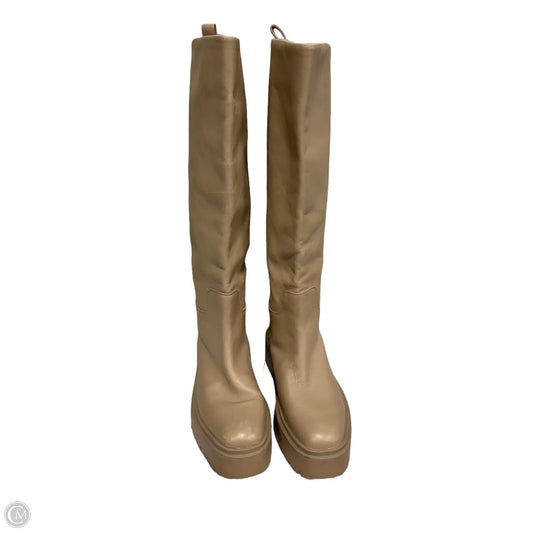 Boots Knee Heels By Sam Edelman In Tan, Size: 7