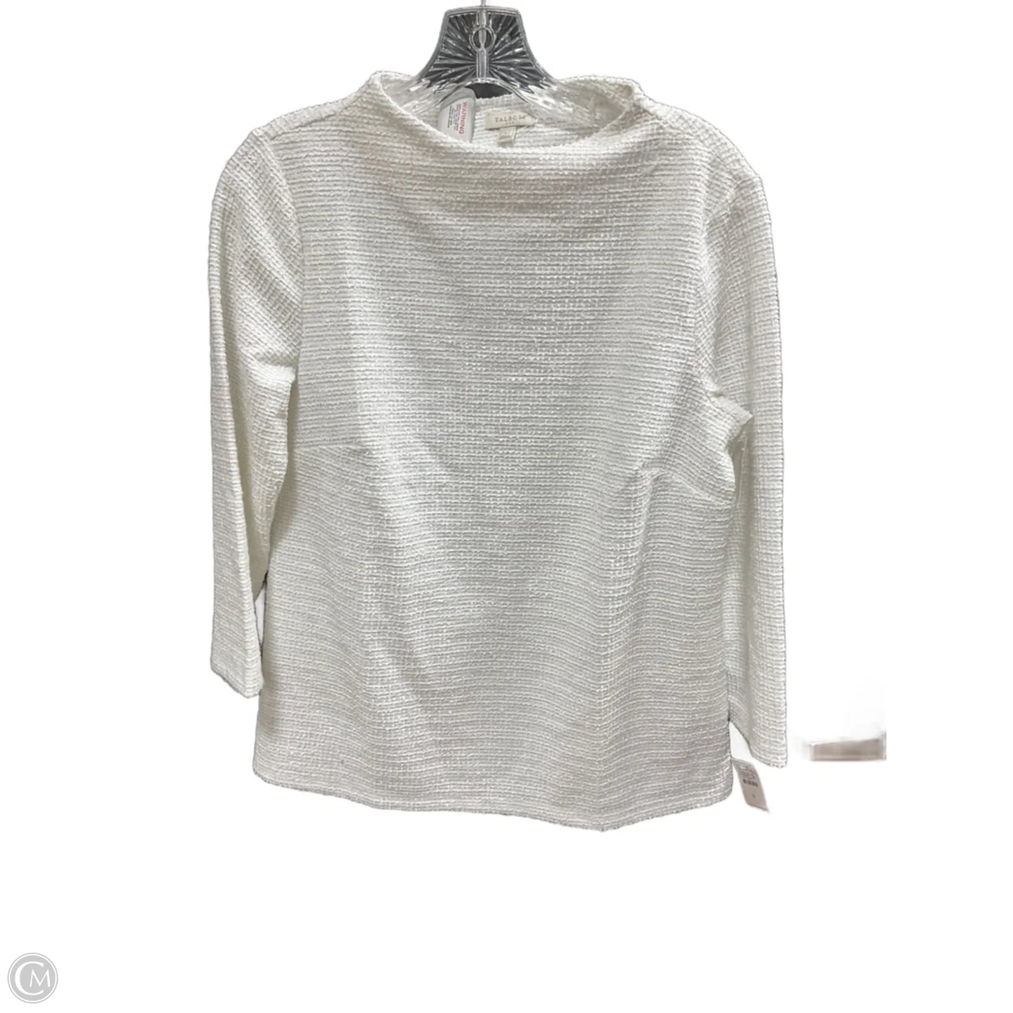 Top Long Sleeve By Talbots In White, Size: S