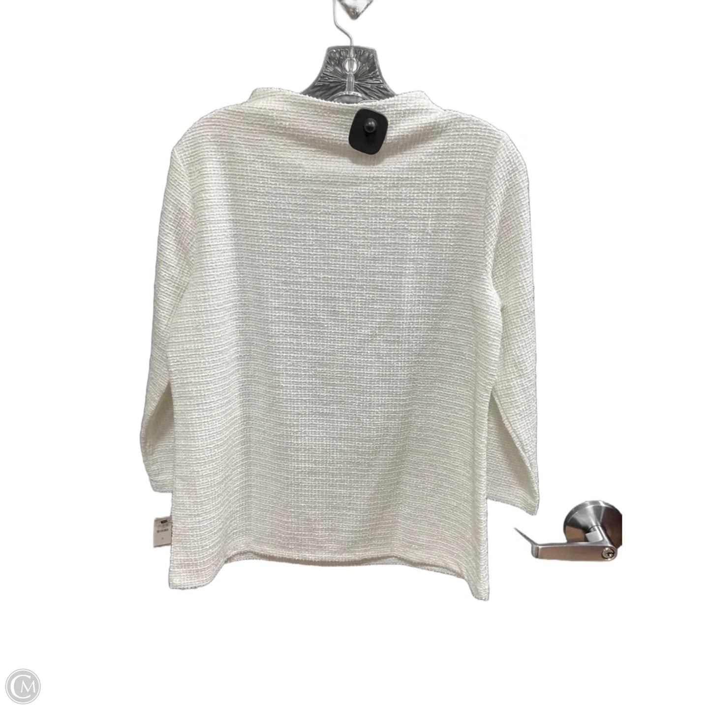 Top Long Sleeve By Talbots In White, Size: S