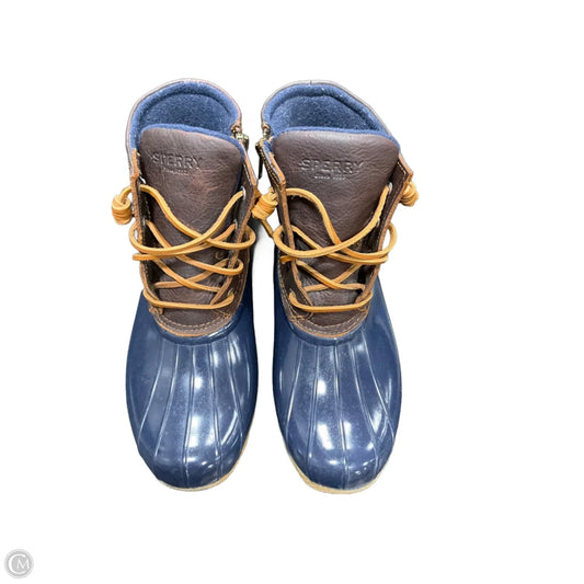 Boots Rain By Sperry In Navy, Size: 9