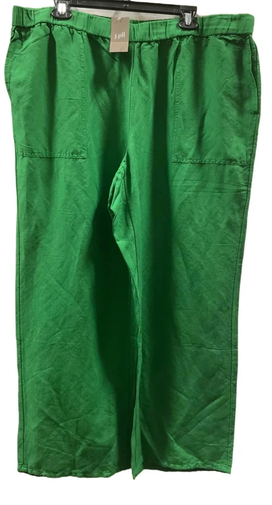Pants Wide Leg By J. Jill In Green, Size: 2x