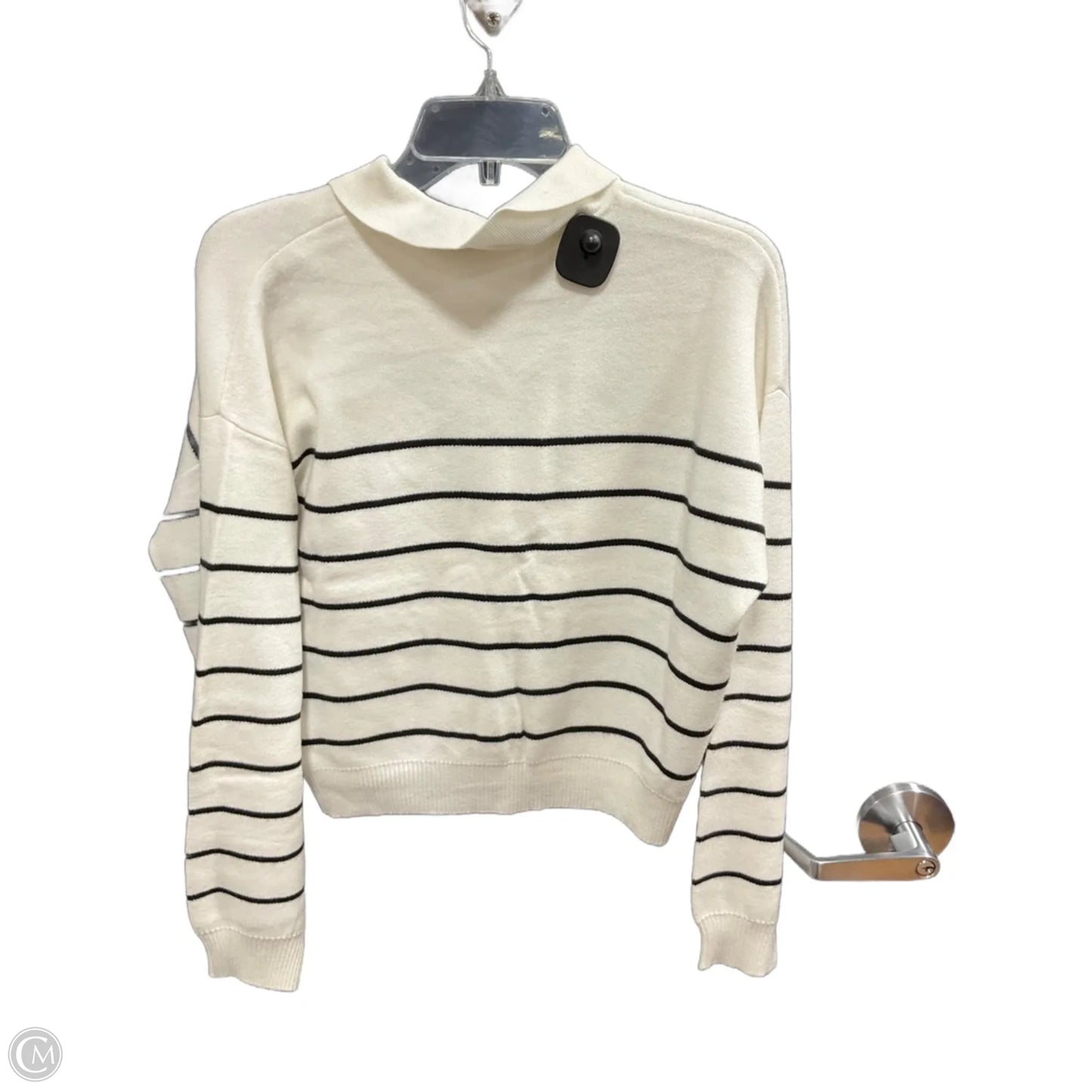 Top Long Sleeve By Ellen Tracy In Striped Pattern, Size: M
