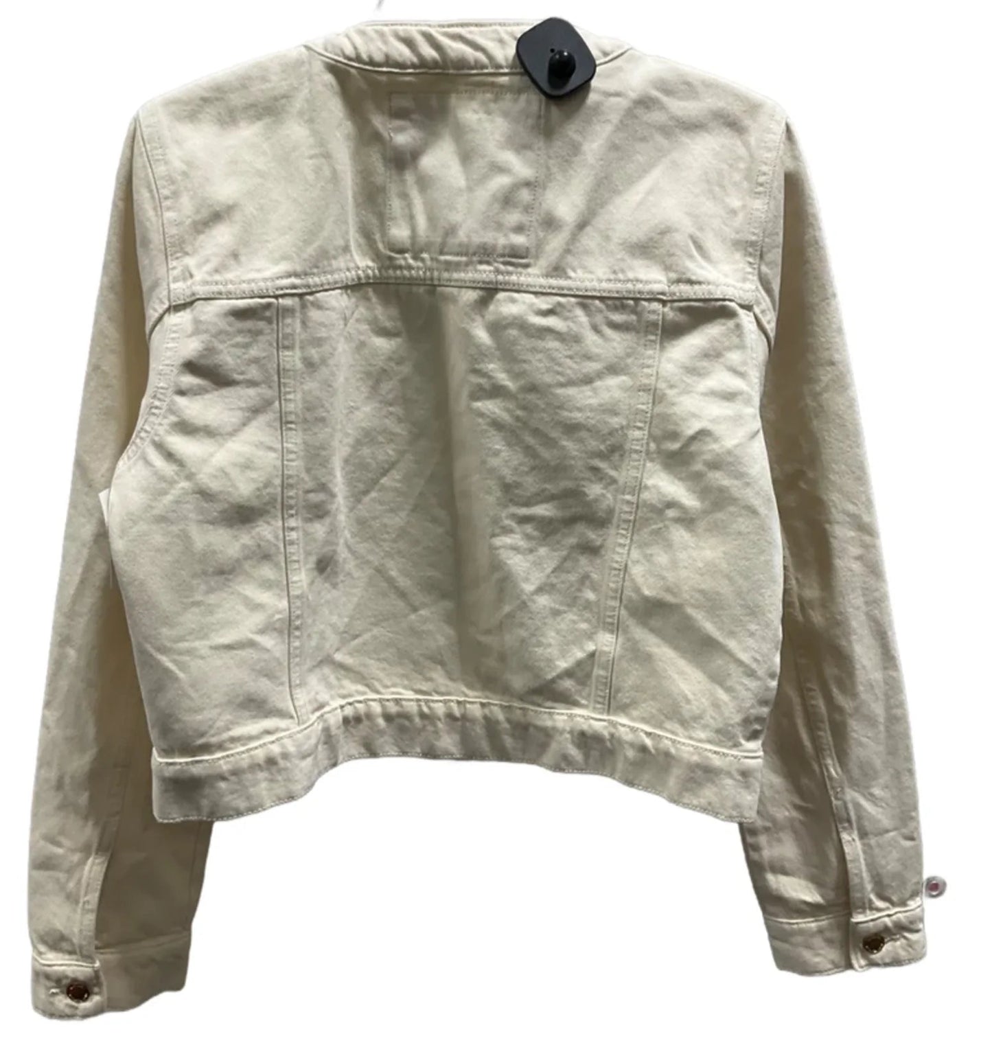 Jacket Denim By Michael By Michael Kors In Cream, Size: M