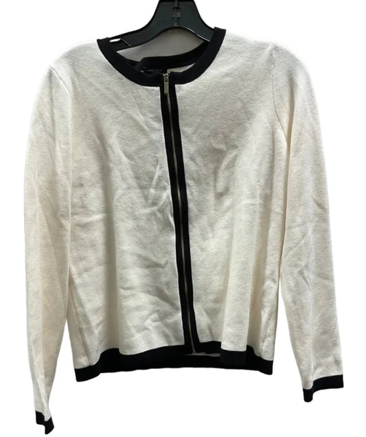 Cardigan By Ann Taylor In Cream, Size: L