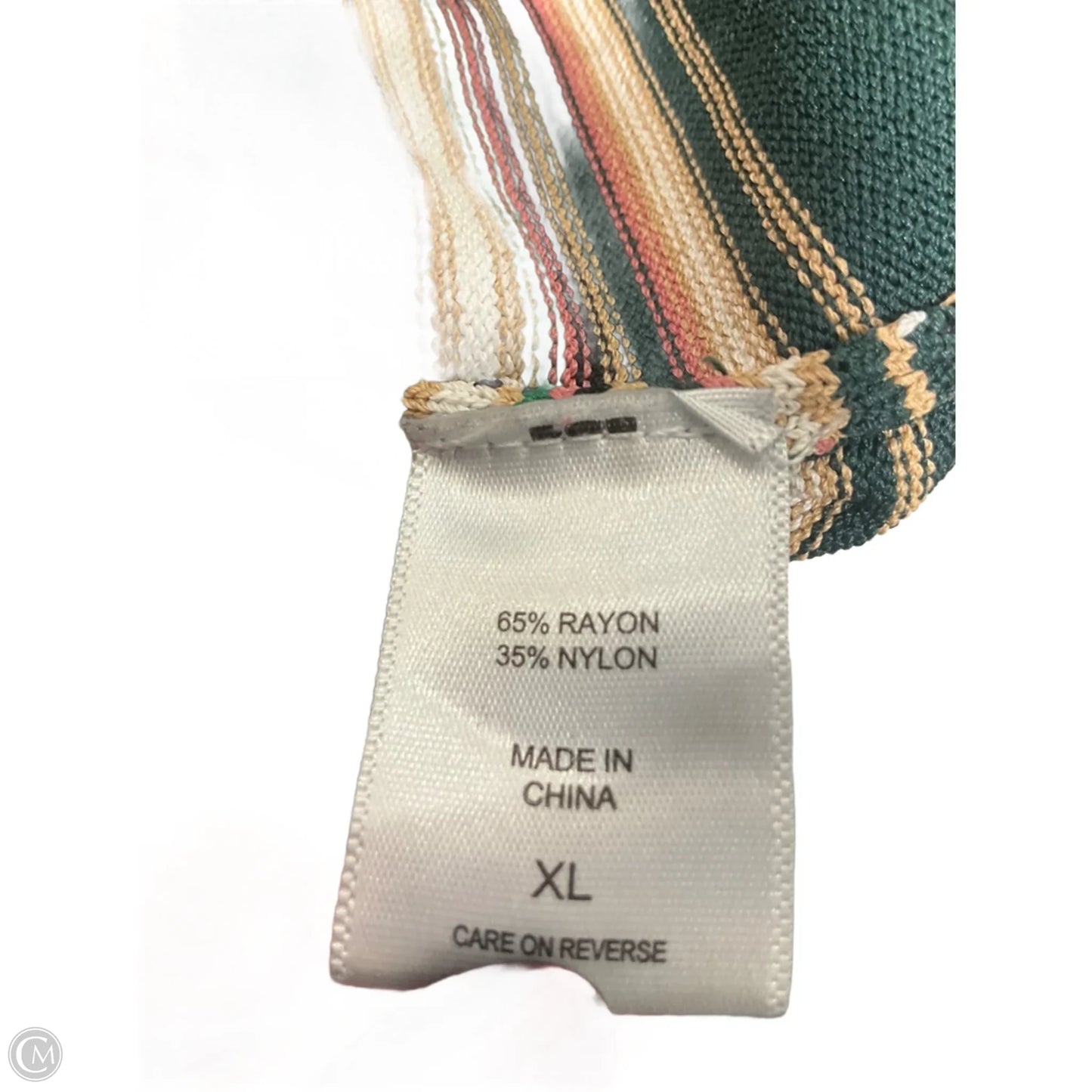 Top 3/4 Sleeve By New York And Co In Striped Pattern, Size: Xl