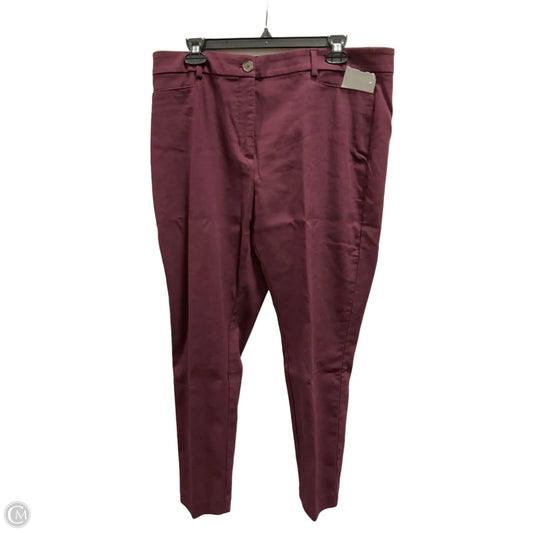 Pants Dress By Loft In Red, Size: 14