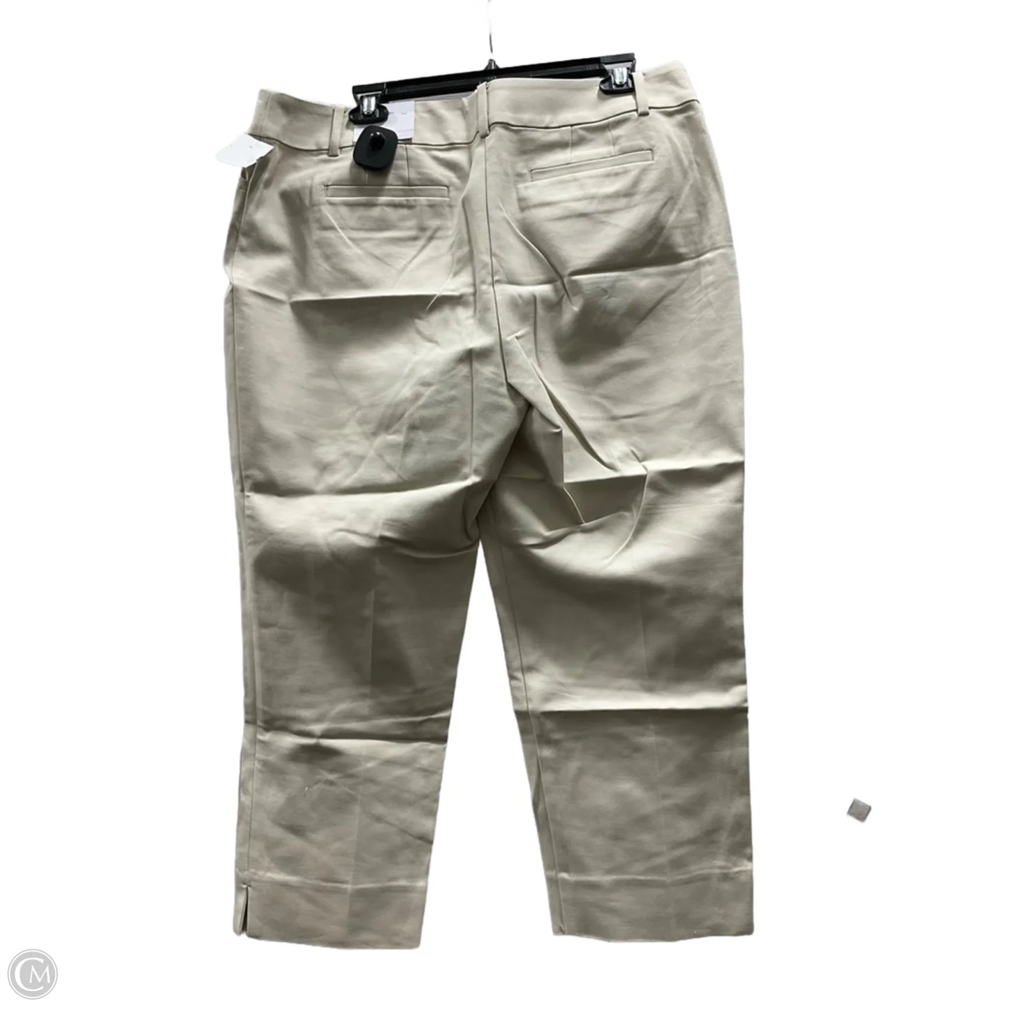 Pants Cropped By Loft In Tan, Size: 14