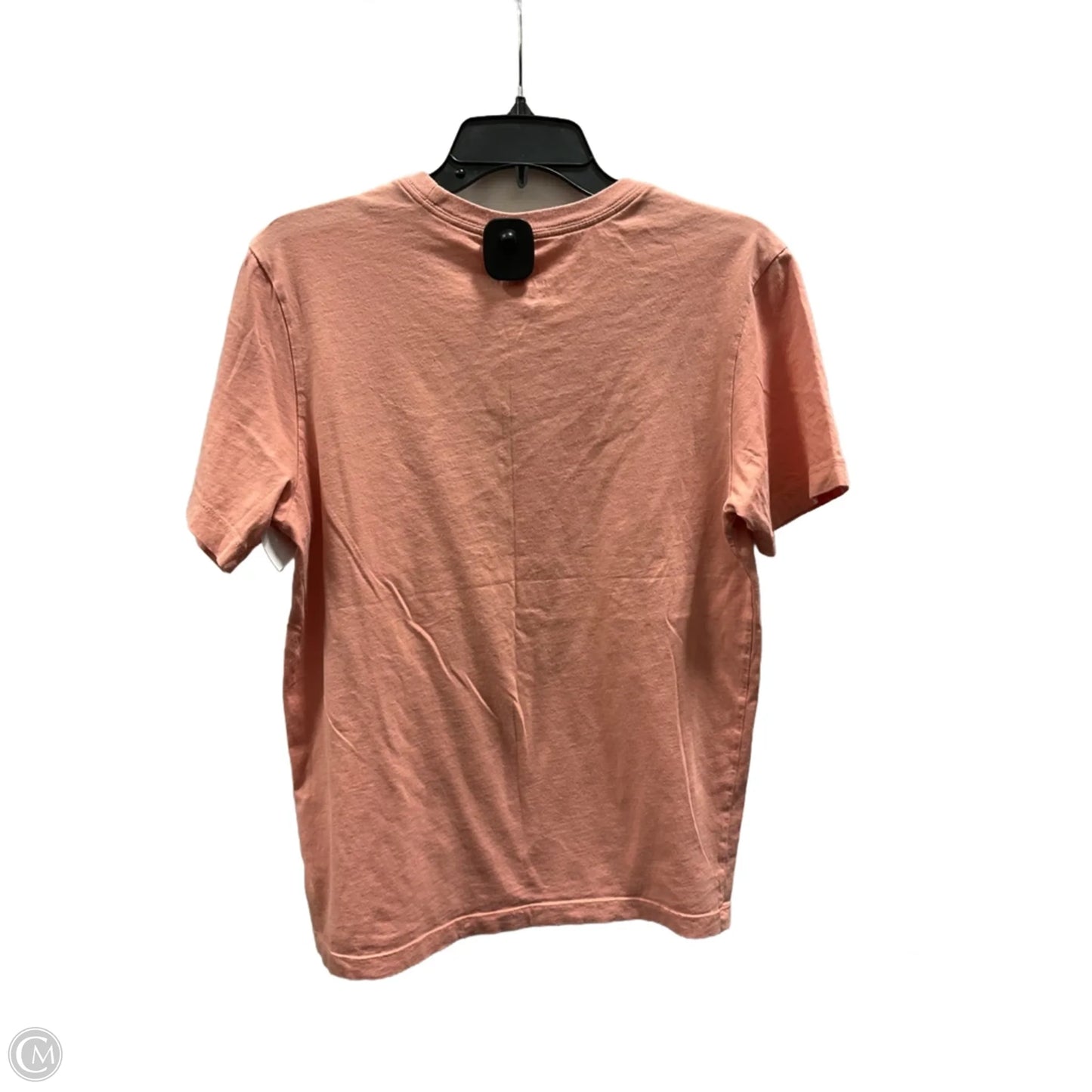 Athletic Top Short Sleeve By Nike In Peach, Size: S