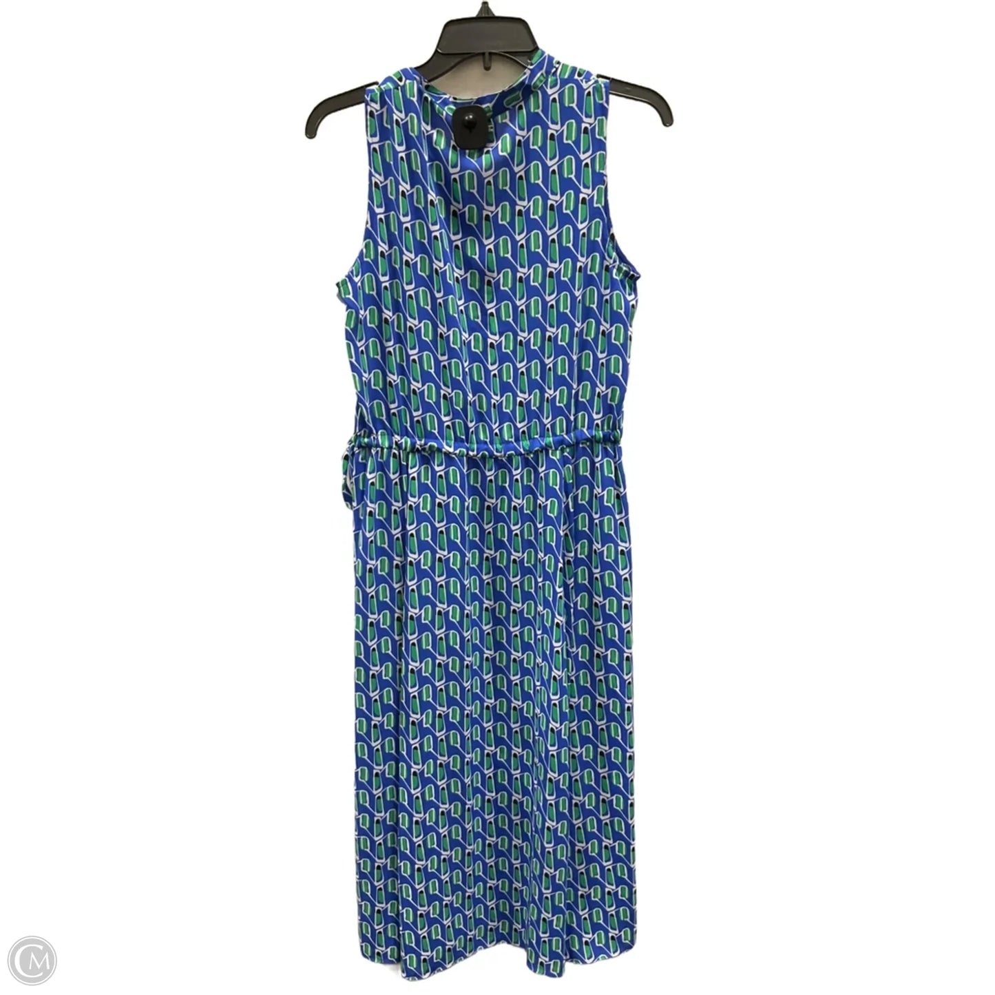 Dress Casual Midi By Anne Klein In Blue & Green, Size: S