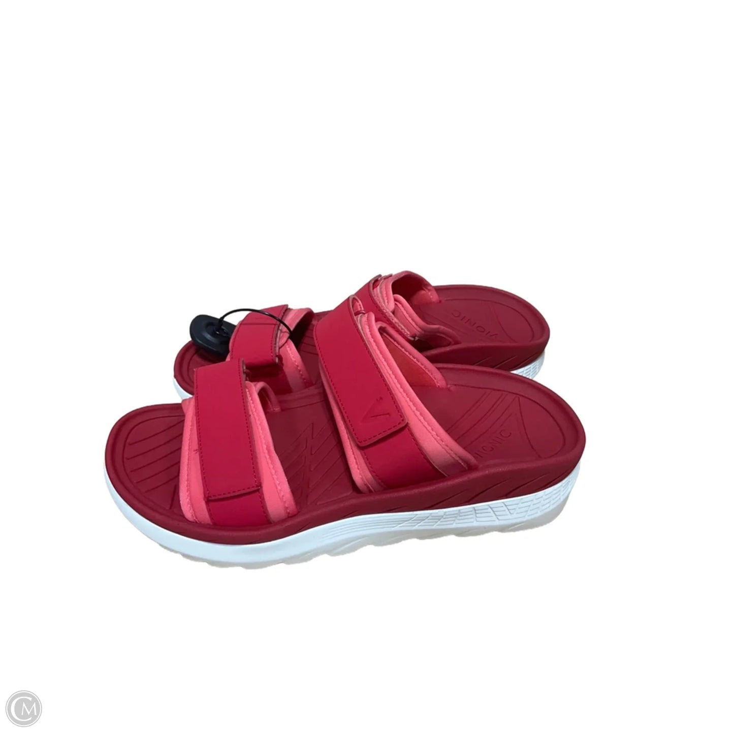 Sandals Flats By Vionic In Red, Size: 9