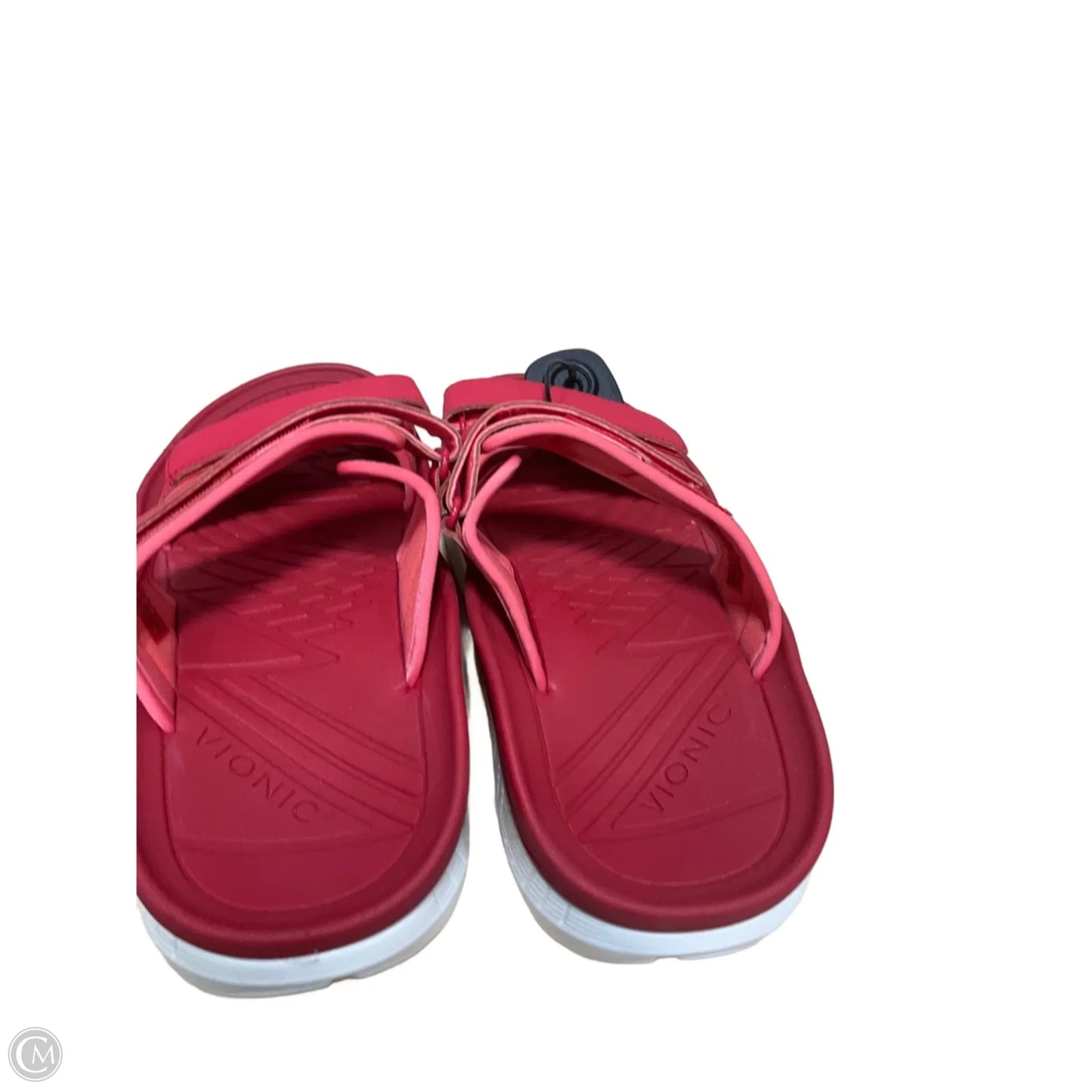 Sandals Flats By Vionic In Red, Size: 9