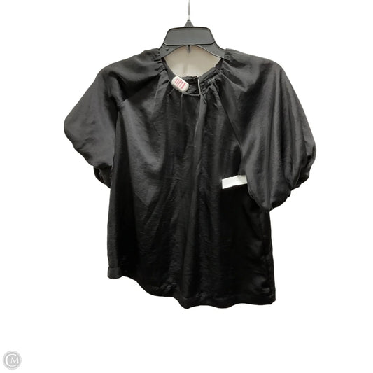 Top Short Sleeve By Ann Taylor In Black, Size: S