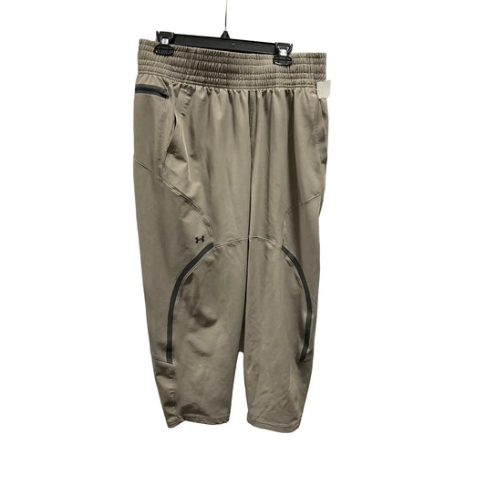 Athletic Pants By Under Armour In Tan, Size: L