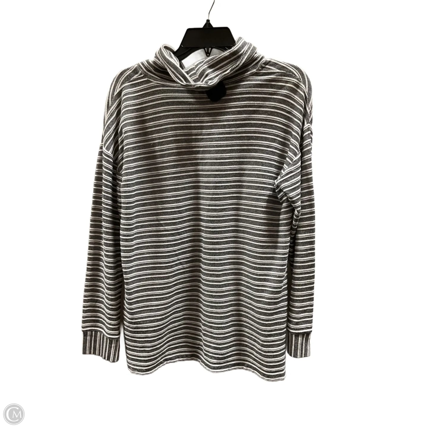 Top Long Sleeve By Talbots In Striped Pattern, Size: M