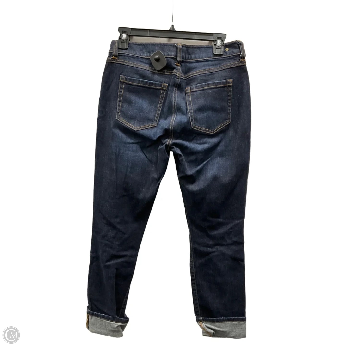 Jeans Straight By Cabi In Blue Denim, Size: 4