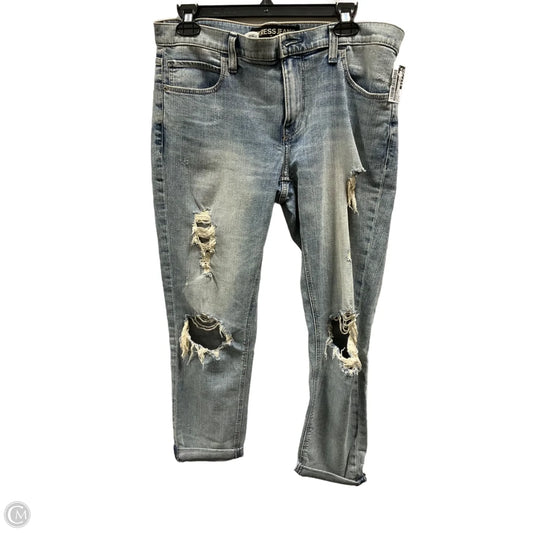 Jeans Boyfriend By Express In Blue Denim, Size: 8