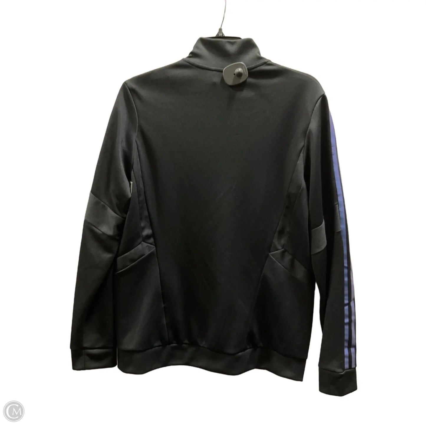 Athletic Jacket By Adidas In Black, Size: L