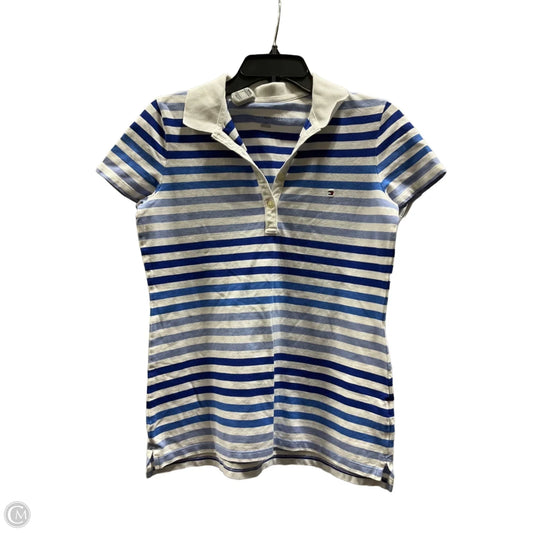 Top Short Sleeve By Tommy Hilfiger In Striped Pattern, Size: S