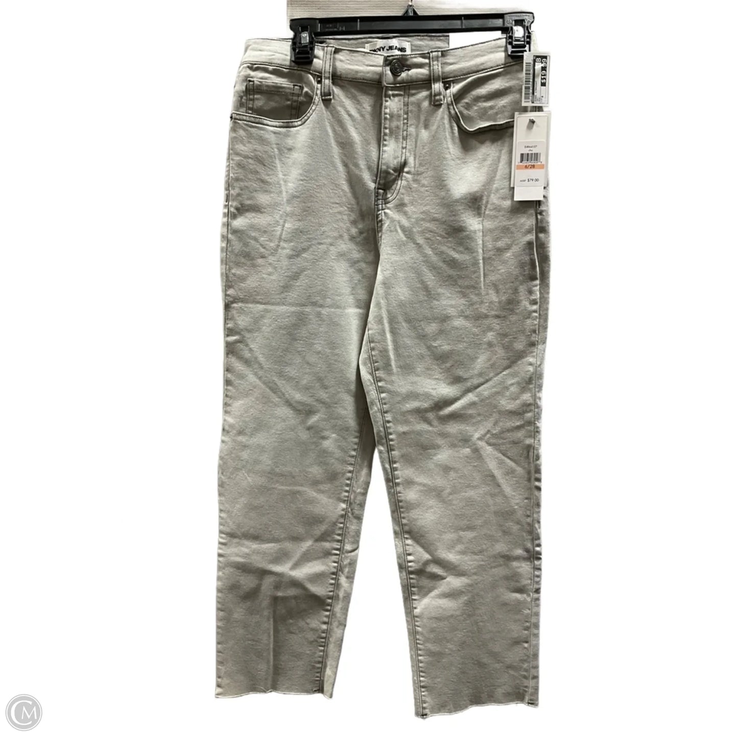 Jeans Straight By Dkny In Grey, Size: 6