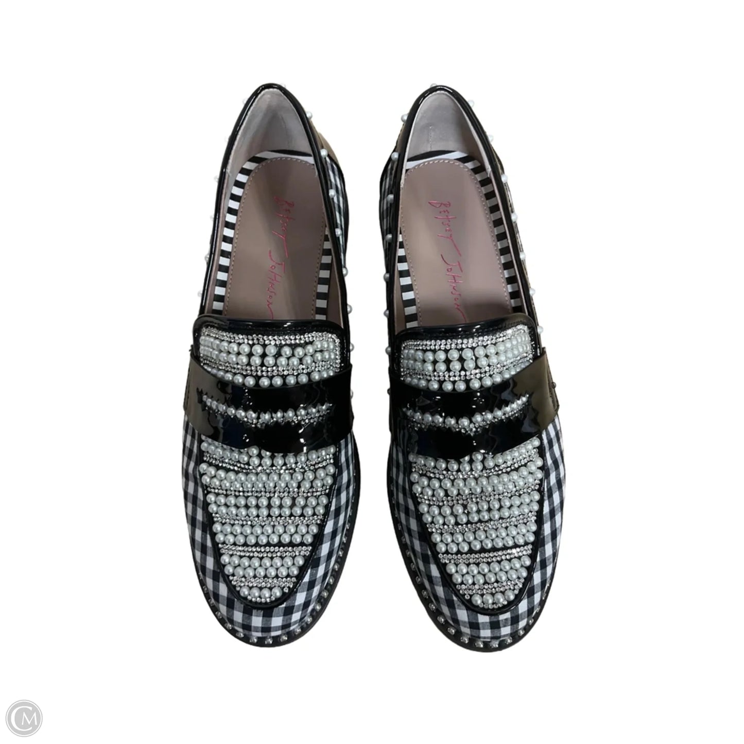 Shoes Flats By Betsey Johnson In Checkered Pattern, Size: 8