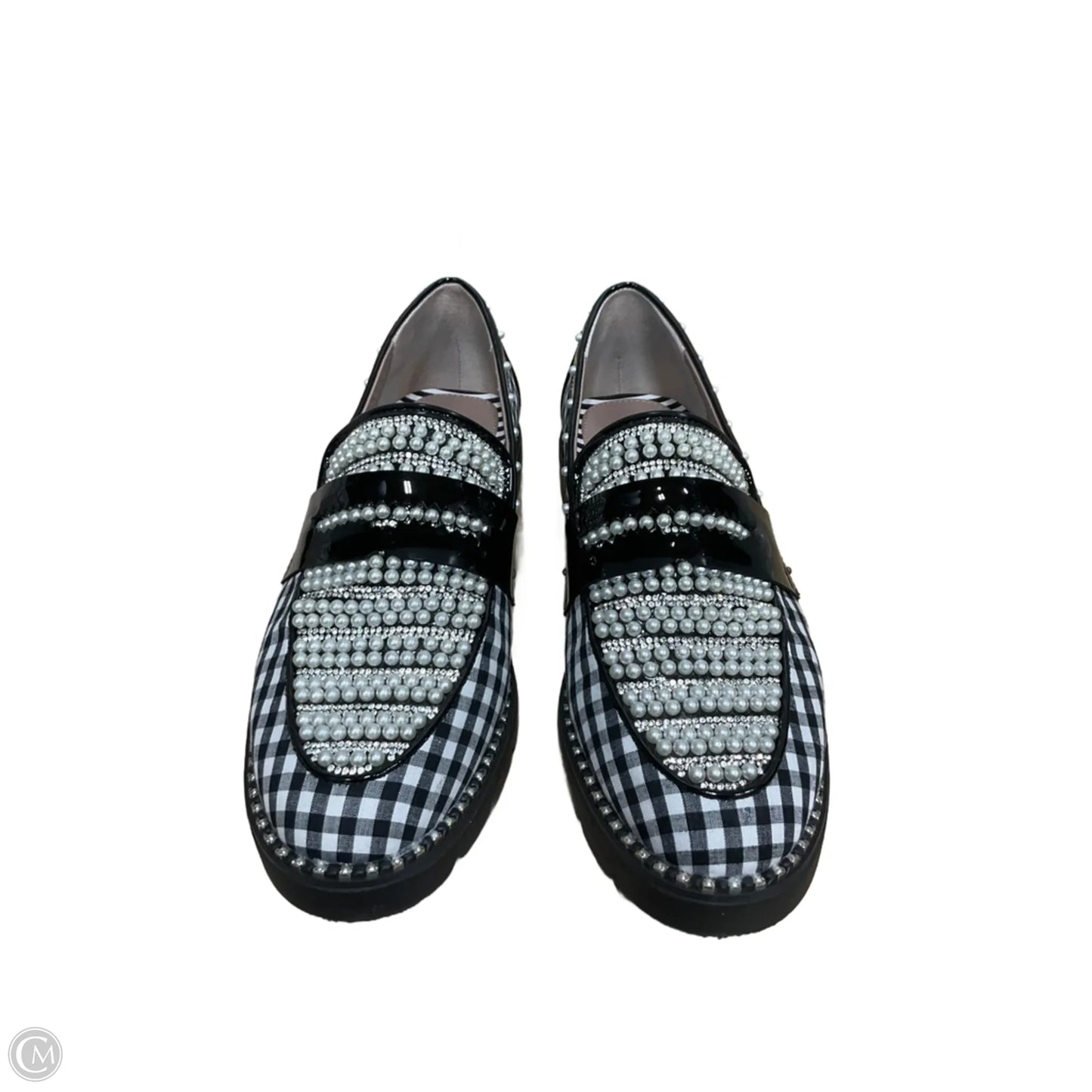 Shoes Flats By Betsey Johnson In Checkered Pattern, Size: 8