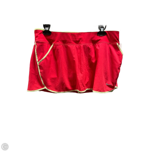 Athletic Skirt By Nike In Orange, Size: L