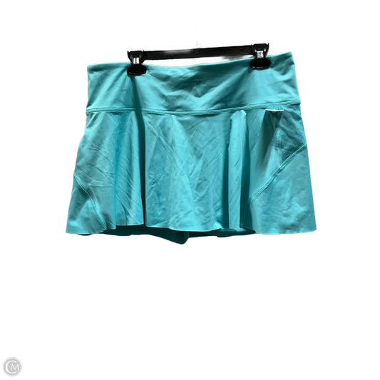 Athletic Skirt By Athleta In Teal, Size: Xl