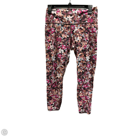 Athletic Leggings By Athleta In Pink, Size: L